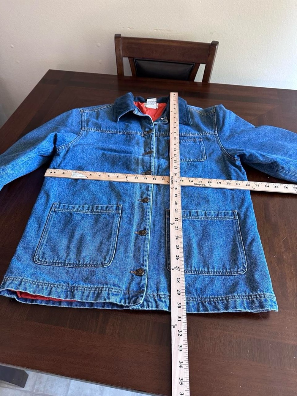 Vintage Denim Barn Chore Jacket Faded Women’s Size M Sigrid Olsen Sport - Picture 6 of 7
